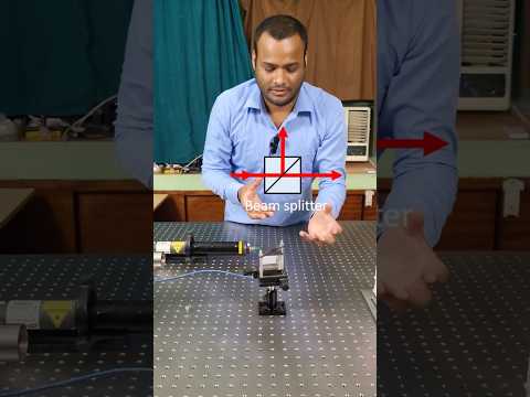 Part 1 - Beam splitter #experiment #physics #science #shorts #viralshort #youtubeshorts #ms