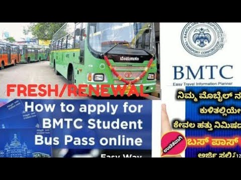 how to apply for bmtc student bus pass 2022-23 in Kannada #bmtc