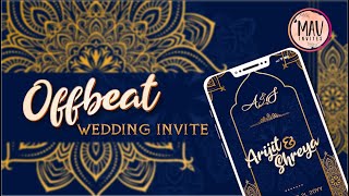 Muslim Wedding Card Design | Royal Muslim Wedding Invitation Video | Wedding Invitation Muslim