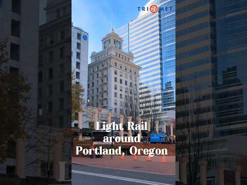 Hop On the MAX! Portland’s Downtown in a Minute. #trimet  #lightrail #portland #oregon