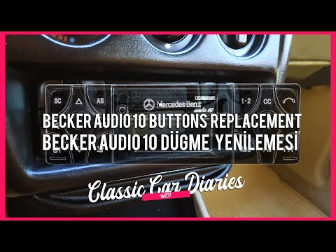 Mercedes Becker Audio 10 Radio Buttons Replacement | Mercedes Becker Audio 10 Düğme Yenilemesi