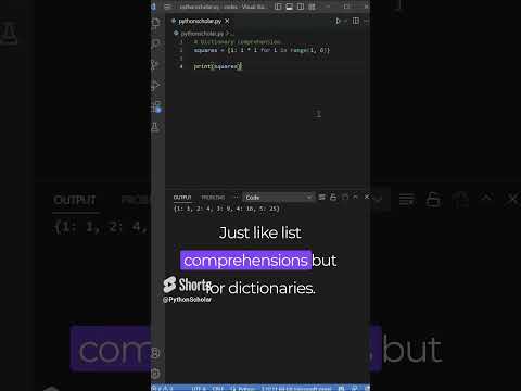 Python Dictionary Comprehension Are EASY #python #coding #programming