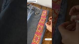 ✨ DIY Denim Hack: Transform Your Old Jeans!✨ #trending #hack #diy #new #indianfashion #shorts #yt