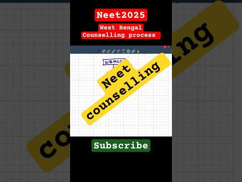 NEET2025 West Bengal Counselling #neet2025 #westbengal #Shorts #reels #viral #watch #like #neet