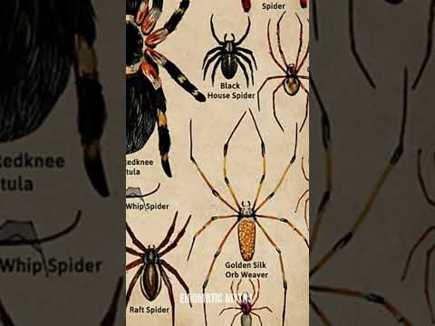 Types Of Spiders | Golden Orb Weaver | Part- 8 #shorts