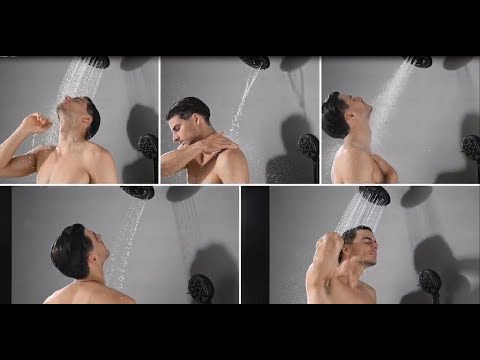 Starbath Shower System with 6-Setting Rain Shower Head and 9-Setting Handheld Shower Faucets Sets