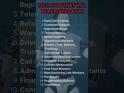 Tech jobs that will be replaced by AI