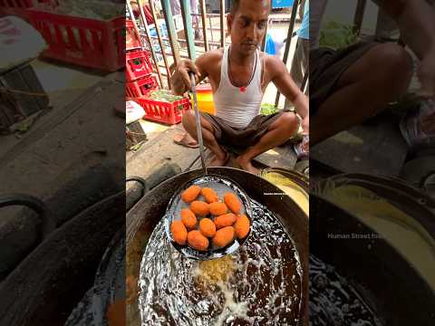 Special Vegetable Cutlet ￼in Kolkata Street | Human Street Food #shorts #humanstreetfood