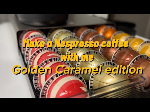 Make a Golden Caramel latte with my Nespresso Vertuo pop. An amazing little machine.
