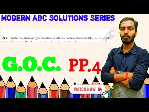 Write the state of hybridisation of all the carbon atoms in CH₂ = C = CH₂.By Mohan Sir/OTC Solutions