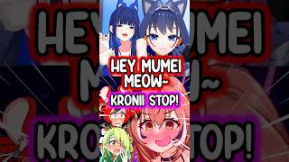 Kronii's Meow Broke Mumei During Their Off Collab #hololive #vtuberclips #vtuber