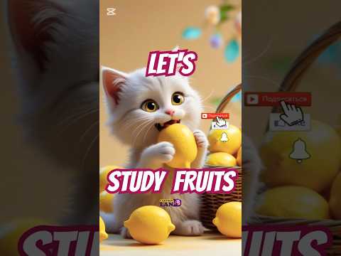 LET'S STUDY FRUITS | Learn For Kids | For kids | Kids Education #aicat #easylearning #learning#fruit