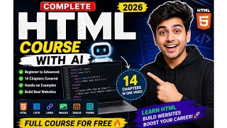 Complete HTML Course for Beginners 2026 | Learn HTML Full Course with AI | Web Development Tutorial