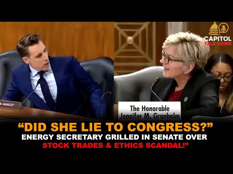 Energy Secretary GRILLED in Senate Over Stock Trades & Ethics Scandal!”