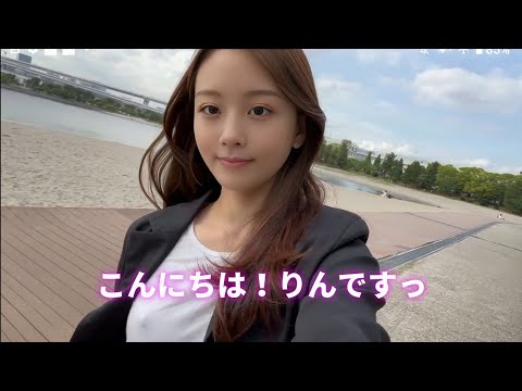 【4K高画質】白タンクトップでお台場を歩き回ったら･･･