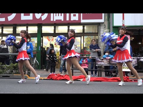 高円寺で応援団チア