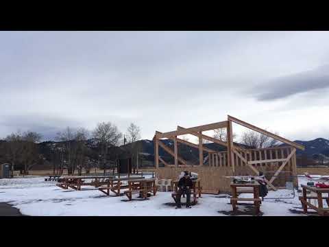 Throwing snowballs at a flying wing
