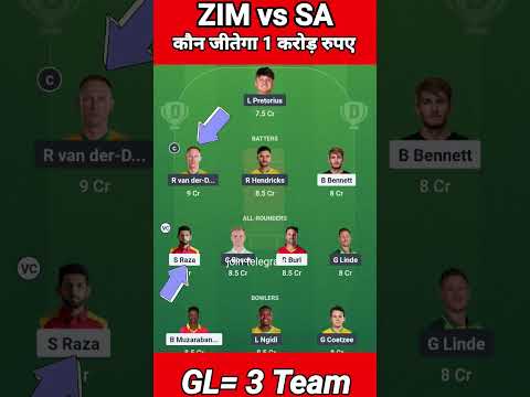 ZIM vs SA Dream11 Prediction, ZIM vs SA Dream11, Zimbabwe vs South Africa 1st T20 Dream11 Prediction