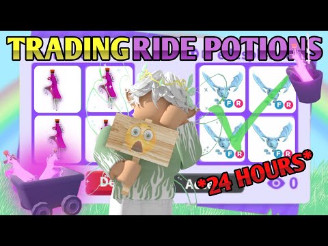 ONLY TRADING RIDE POTIONS IN ADOPT ME 🔮✨😯