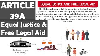 Article 39A of Indian Constitution|Equal Justice & Free Legal Aid|DPSP|Socialistic principle|upsc📖