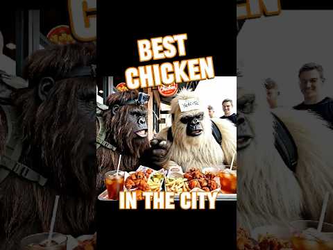 Fried Chicken Review in the City 🍗I Vlog 14 #bigfoot #yeti #shorts