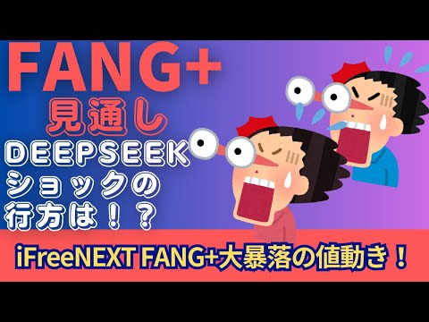 【新NISA】1.28FANG+の見通し｜iFreeNEXT FANG+大暴落!DeepSeekショックはどこまで？