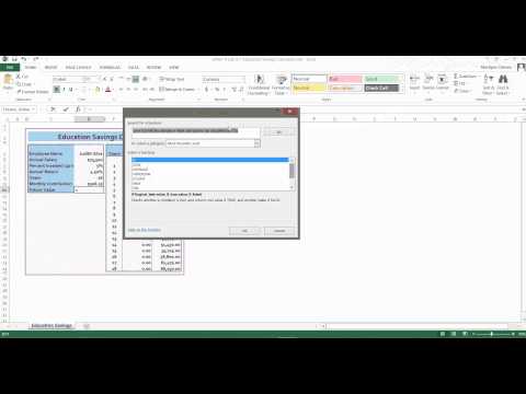 Excel 2016 Future Value Formulas, Creating Formulas