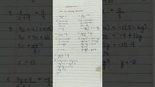Class-8, Exercise 2.6,Math, +---(linear equations in one variable)----+