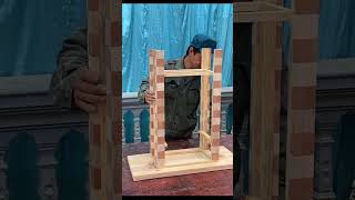 How To Build A Unique And Beautiful Outdoor Desk #woodworking #shorts #woodwork #woodworker #wood