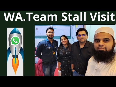 Wa.Team and Com.bot team's stall visit in exhibition | Whatsapp Bot Builder and Zapier Alternative