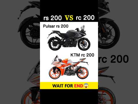 rs 200 Vs rc 200 | Full Comparison || #shorts #pulsar #ktm