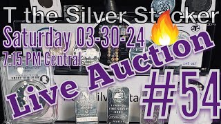 Live Auction 54 #silverstacking #coincollecting #silverpours #vintagesilver