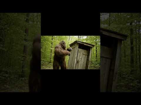 New shack. Already broke. #bigfoot #bigfootvlog #ai #yeti #wildlife #funny #viral #gorilla #monkey