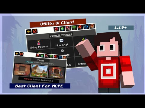 Utility UI Client | Mod Menu, Custom Crosshair and More. (1.19+) [MCPE/Bedrock]