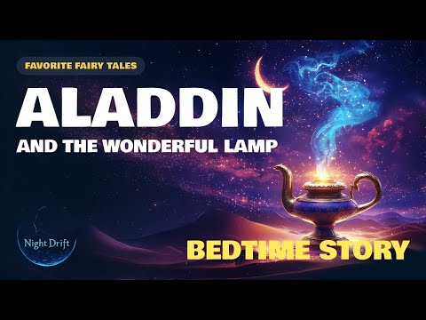 🌙 Bedtime Story for Kids and Grown Ups | The Sleep Story of Aladdin & The Magic Lamp 🌙 Calm Reading