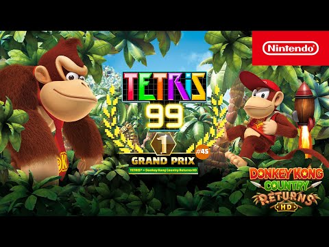 TETRIS® 99 x Donkey Kong Country Returns HD – A new Grand Prix barrels in! (Nintendo Switch)