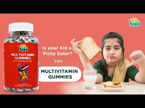 Multivitamin Gummies For Kids | Daily Nutritional Support for Growth and Immunity of Picky Eaters