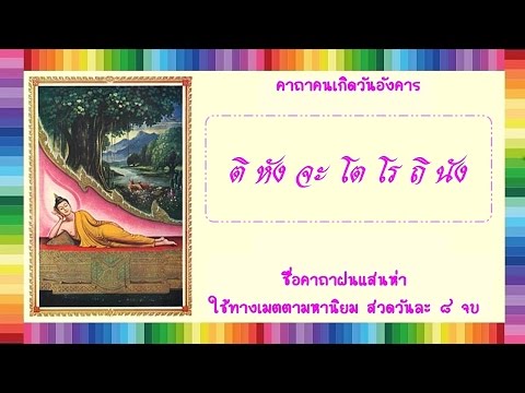 พระคาถาบูชาพระประจำวัน สำหรับคนเกิดวันอังคาร