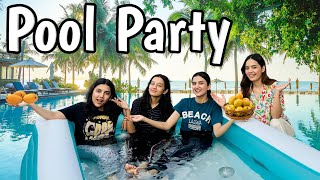 Mango party at home | Ghar ko swimming pool bana diya | Hira Faisal | Sistrology