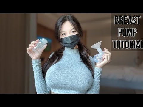【pigeon搾乳機/Breast Pump Tutorial】子育て初心者必見!！手動搾乳機の使い方を解説⑨みお