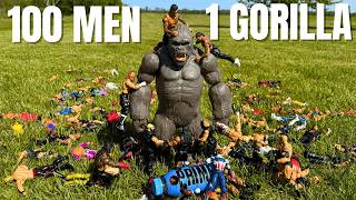 100 Men Vs 1 Gorilla WWE Action Figure Match