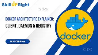 Docker Architecture Explained Client, Daemon & Registry - SkillUpRight #docker #devops