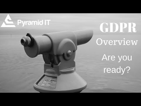 General Data Protection Regulation (GDPR) overview. Are you ready?