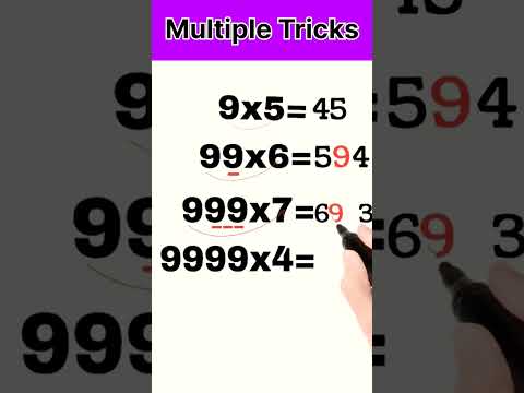 multiple Tricks #shorts #ytshorts #math
