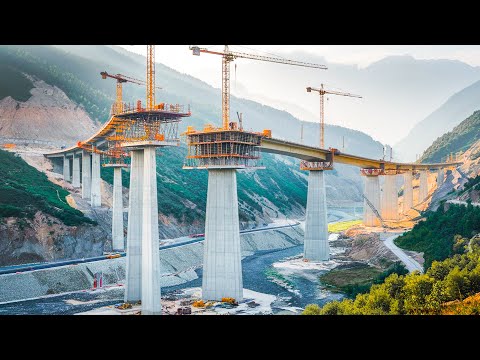 Biggest Dangerous Bridge & Highway are Built This Way - Amazing Infrastructure Projects Construction