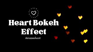 Making heart bokeh effect in mobile phone. Bokeh effect. DIY