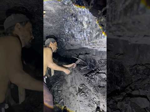 Black diamond in coal mining ⛏️ #coalmining #blackgoldmining