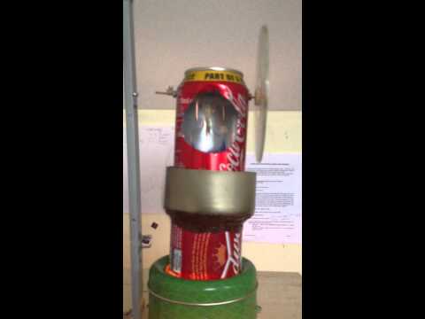 Tin can stirling engine