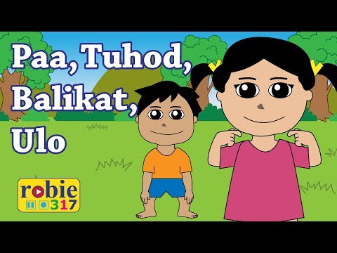Paa Tuhod Balikat Ulo (2020) | Head Shoulder Knees and Toes Tagalog Nursery Rhymes | robie317