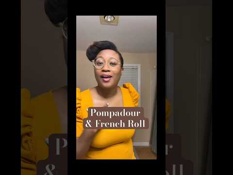 I’m blessed & highly favored on this Resurrection Sunday! ✝️ #pompadour #naturalhair #frenchroll